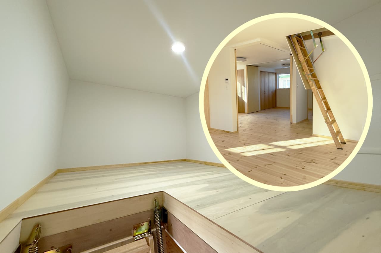 小屋裏収納｜  夕陽の家 | emoie「エモイエ」