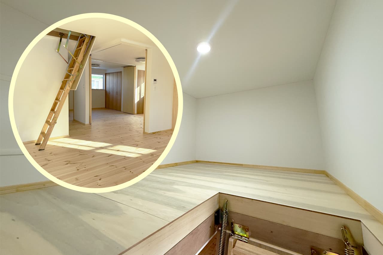 小屋裏収納｜  朝陽の家 | emoie「エモイエ」